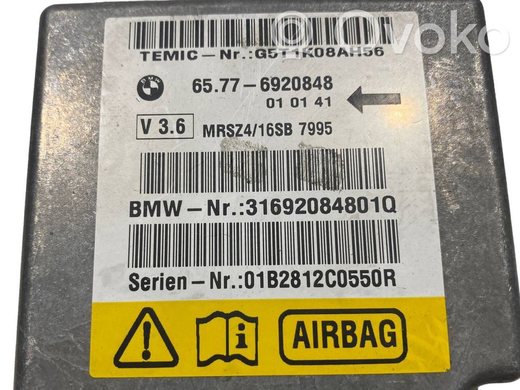 Gaisa spilvenu vadības bloks