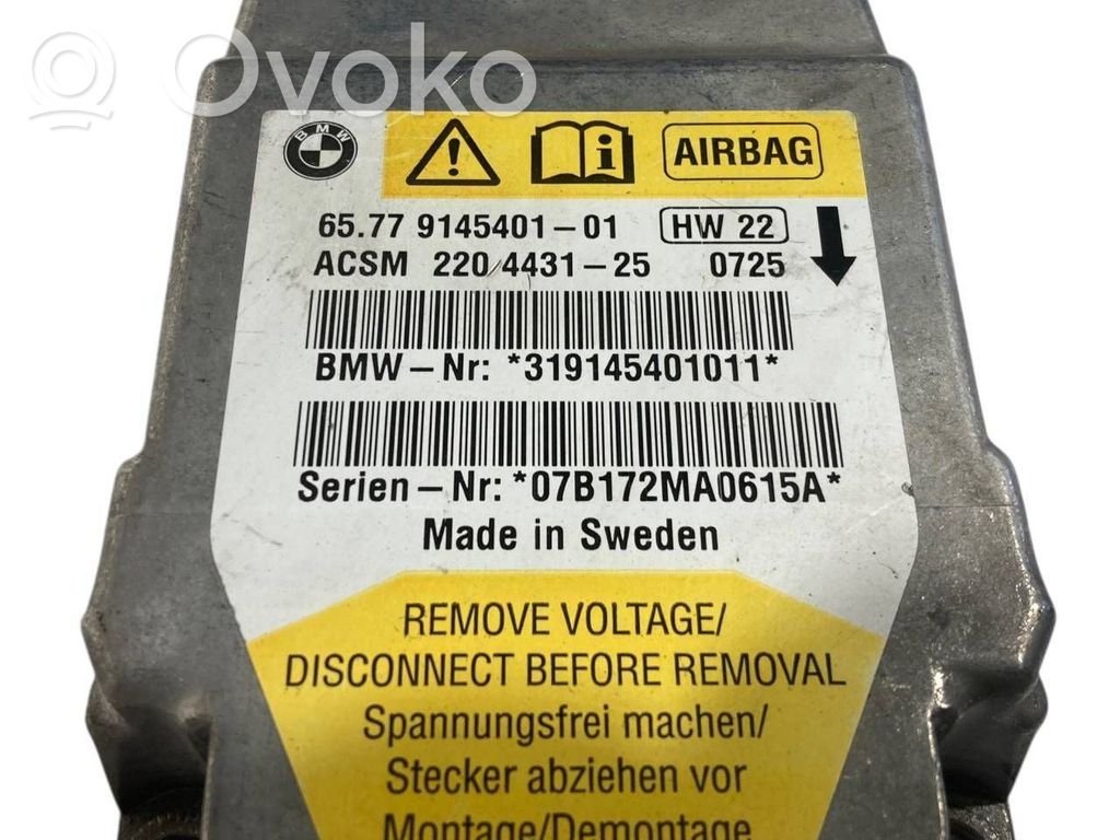 Gaisa spilvenu vadības bloks