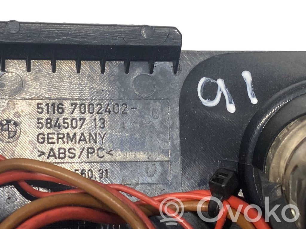 Cigarette lighter in the rear