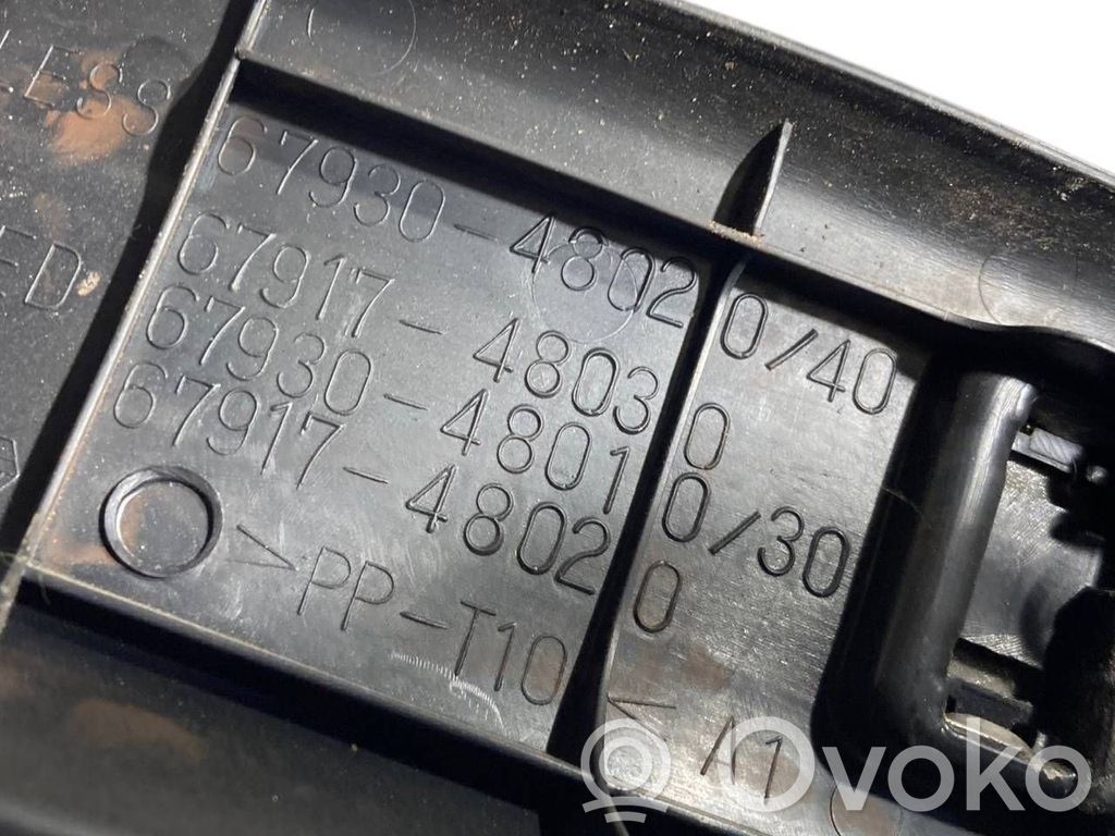 Aizmugurējā sliekšņa dekoratīvā apdare (iekšējā)