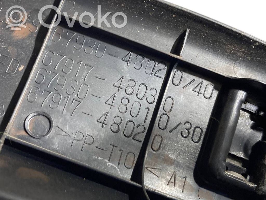 Aizmugurējā sliekšņa dekoratīvā apdare (iekšējā)