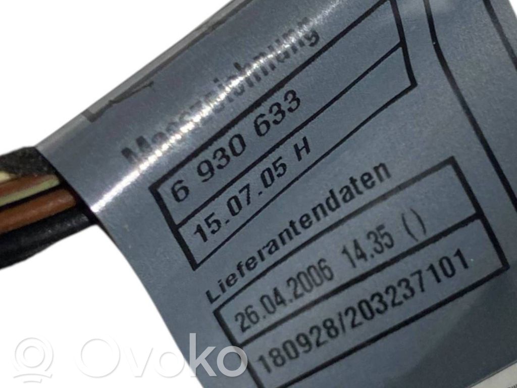 Aizmugurējo durvju vadu instalācija