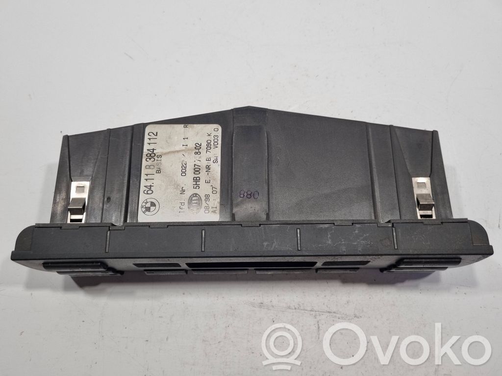 Air conditioning / climate control / interior heating control unit (in the passenger compartment)