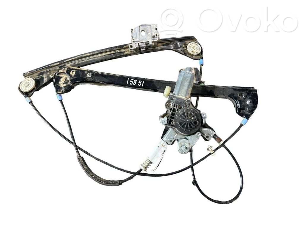 Front electric window lift mechanism without motor