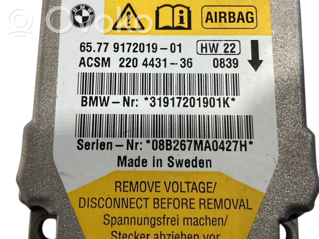 Gaisa spilvenu vadības bloks