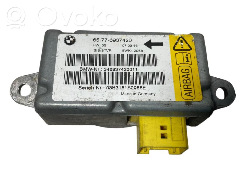 Airbag impact sensor