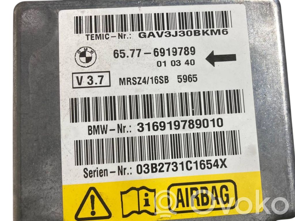 Gaisa spilvenu vadības bloks