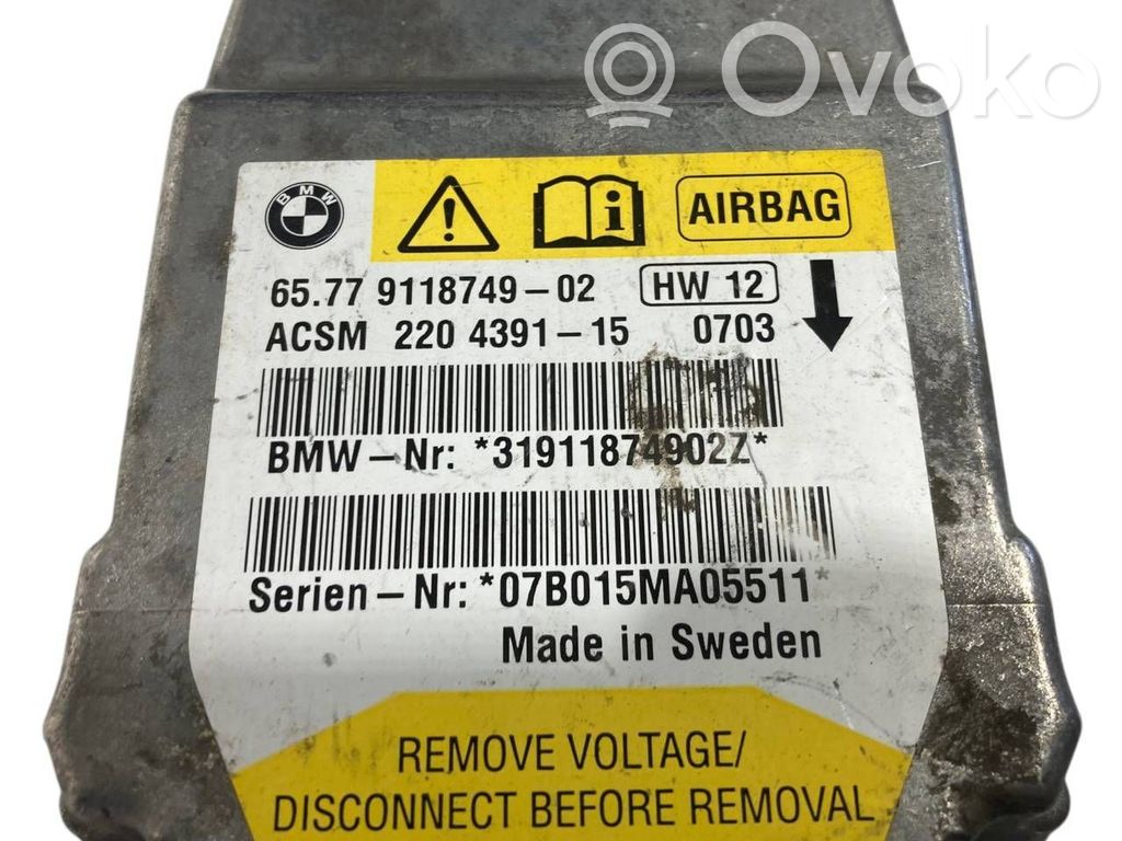 Gaisa spilvenu vadības bloks