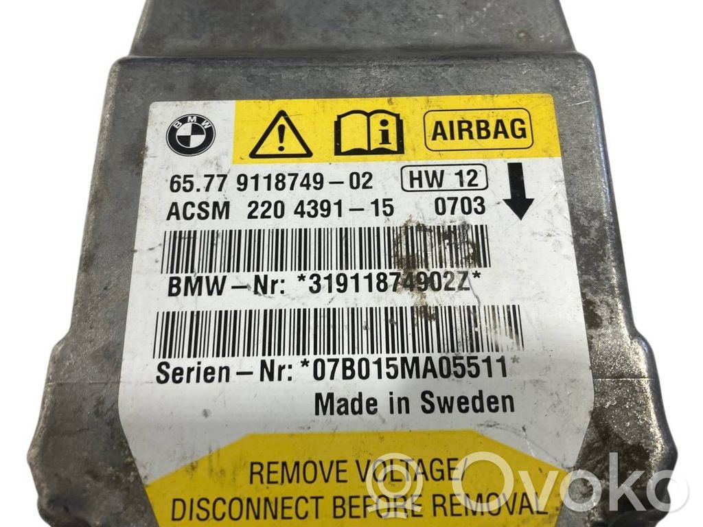 Gaisa spilvenu vadības bloks