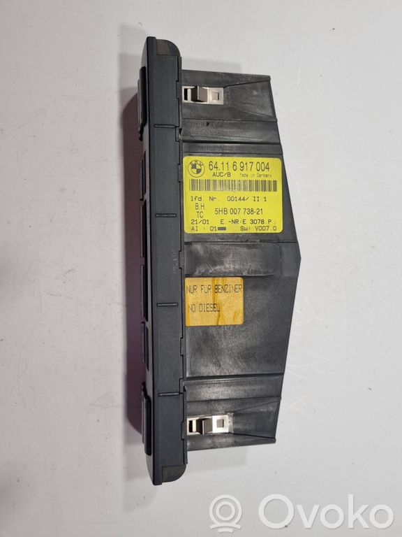Air conditioning / climate control / interior heating control unit (in the passenger compartment)