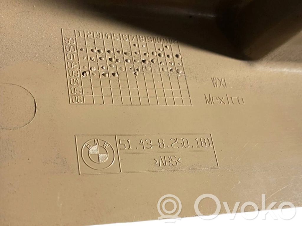 Kāju zonas sānu dekoratīvā apdare