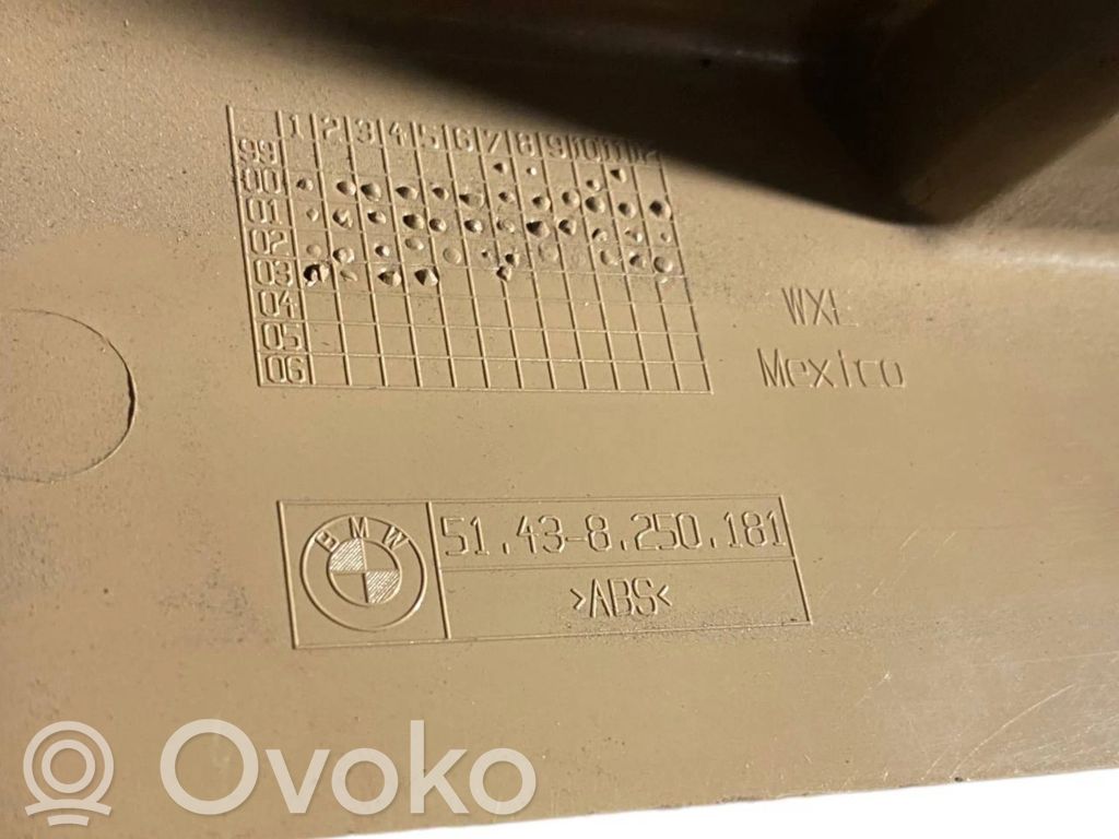 Kāju zonas sānu dekoratīvā apdare