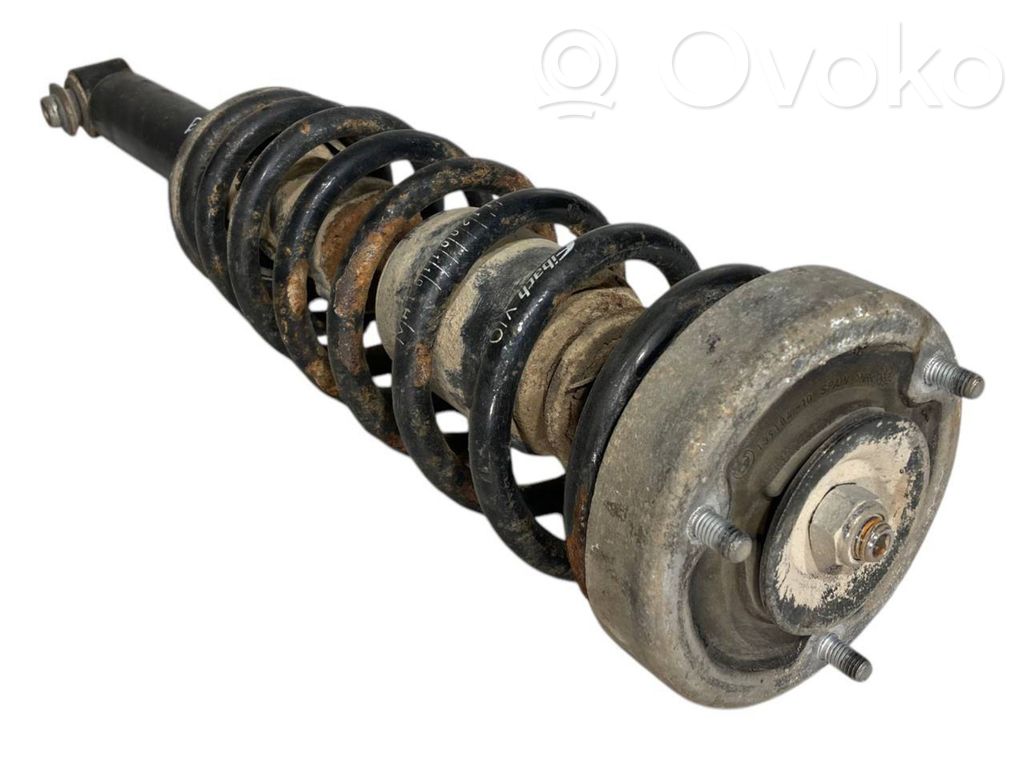 Rear shock absorber with spring