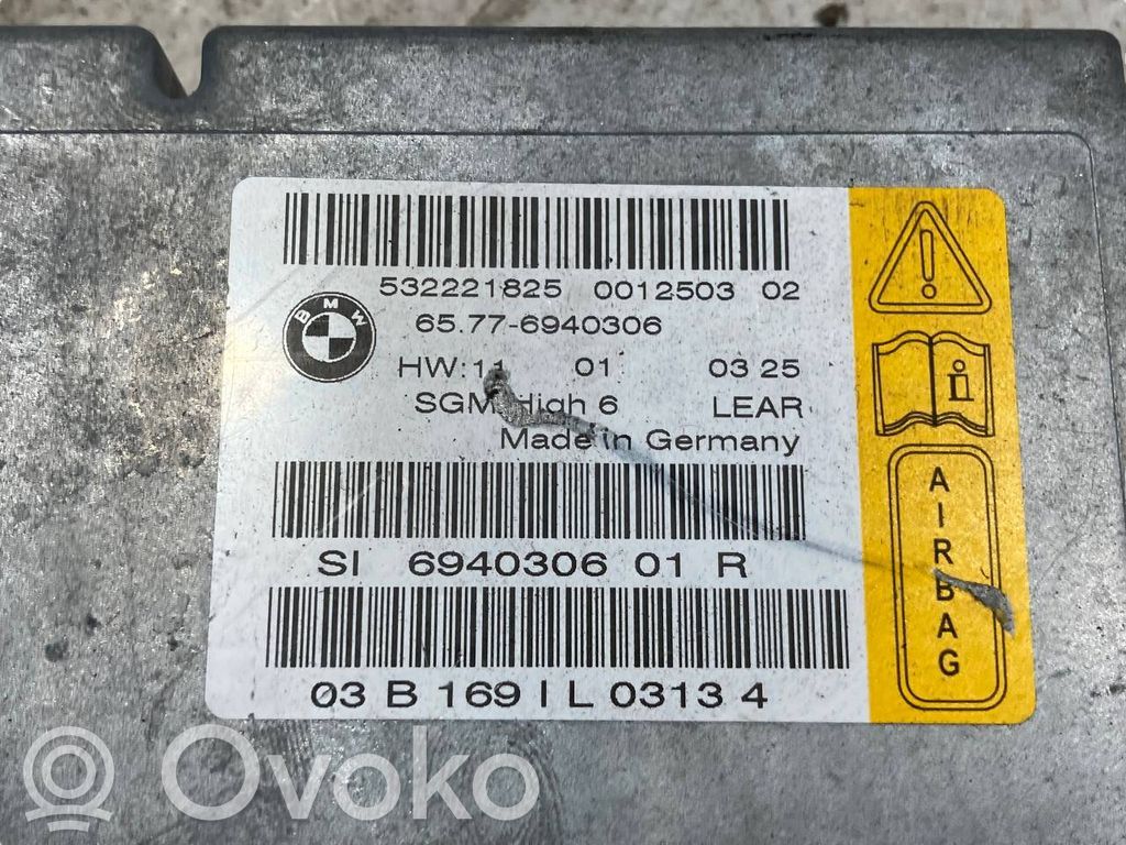 Gaisa spilvenu vadības bloks