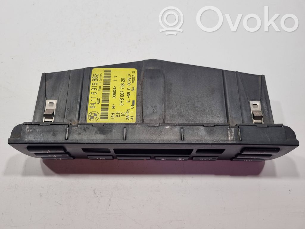 Air conditioning / climate control / interior heating control unit (in the passenger compartment)