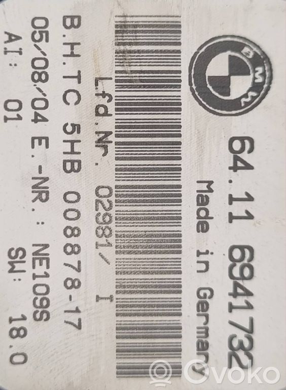 Gaisa kondicioniera / klimata kontroles / salona apsildes vadības bloks (salonā)