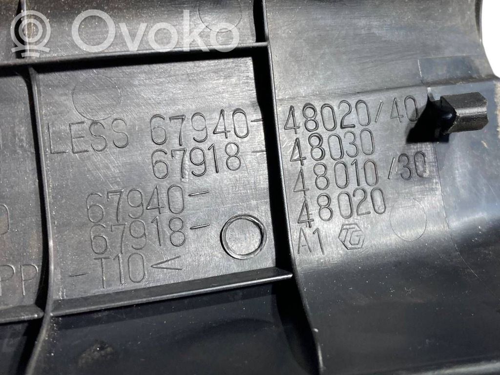 Aizmugurējā sliekšņa dekoratīvā apdare (iekšējā)