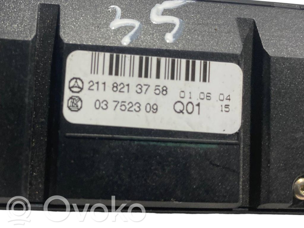 Seat heating switch