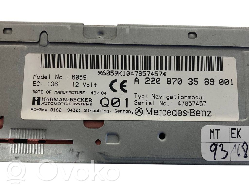 Navigation (GPS) system CD/DVD reader