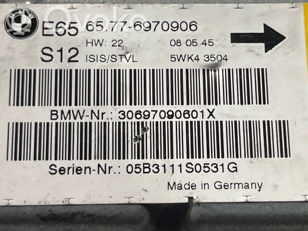 Gaisa spilvenu vadības bloks