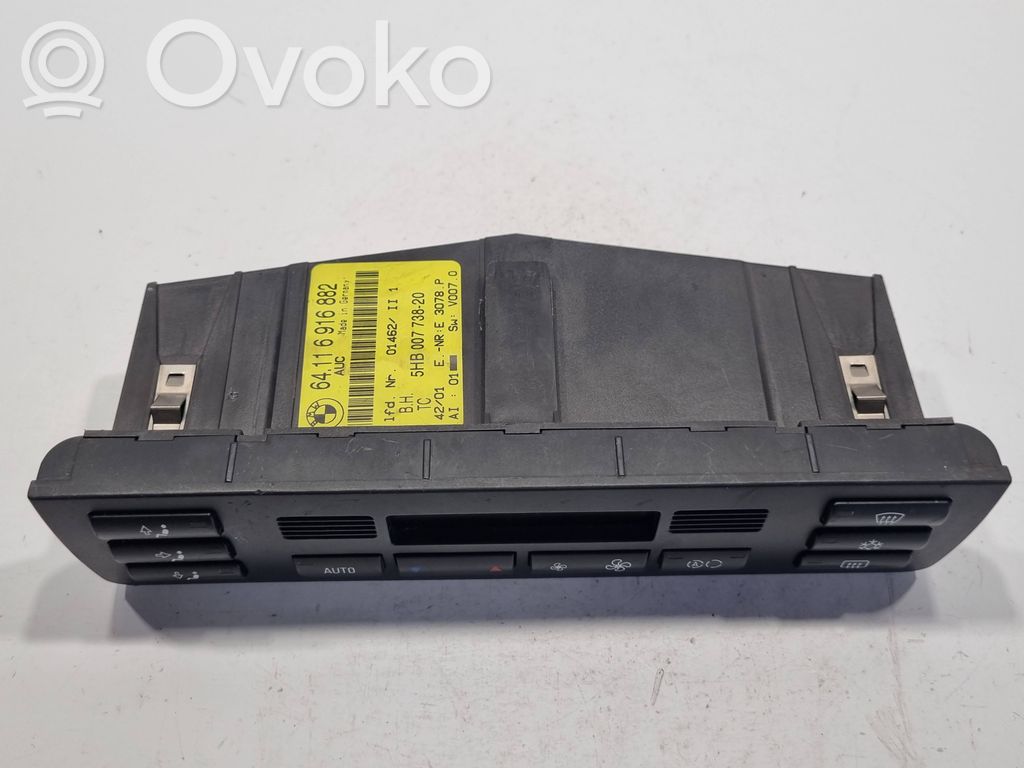 Air conditioning / climate control / interior heating control unit (in the passenger compartment)