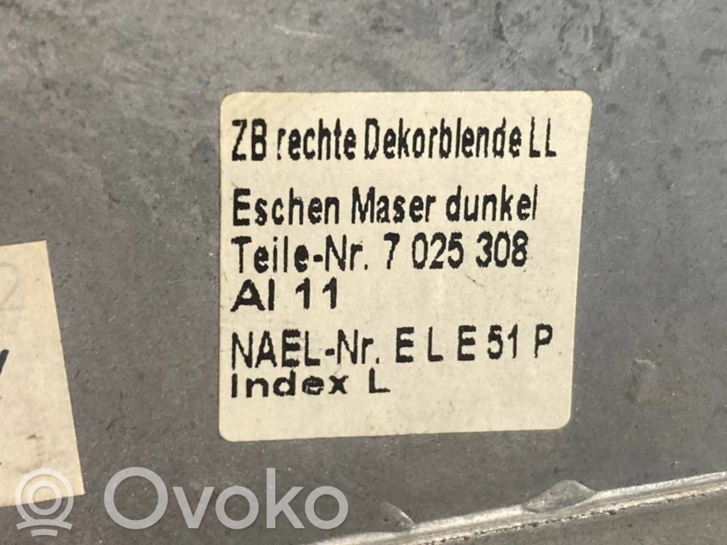 Декоративный щиток панели (центральный)