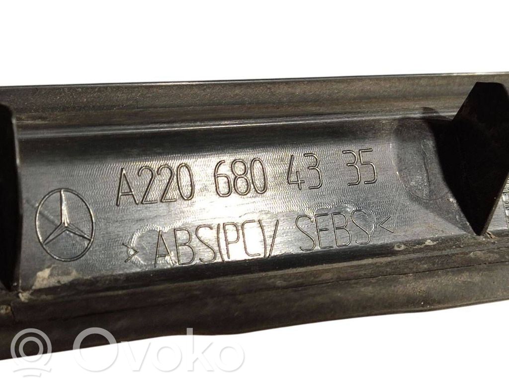 Priekšējā sliekšņa dekoratīvā apdare (iekšējā)