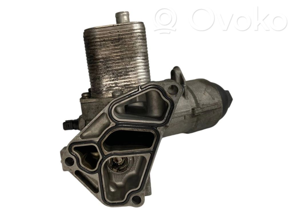 Oil filter holder/cooler