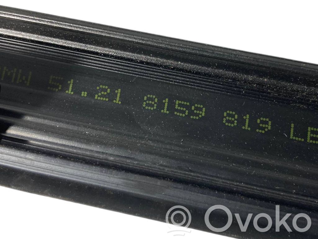 Front door glass trim