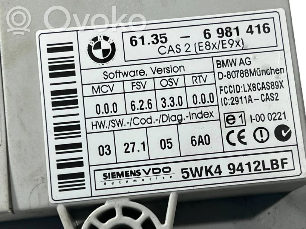 CAS control unit module