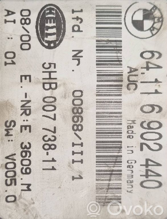 Gaisa kondicioniera / klimata kontroles / salona apsildes vadības bloks (salonā)