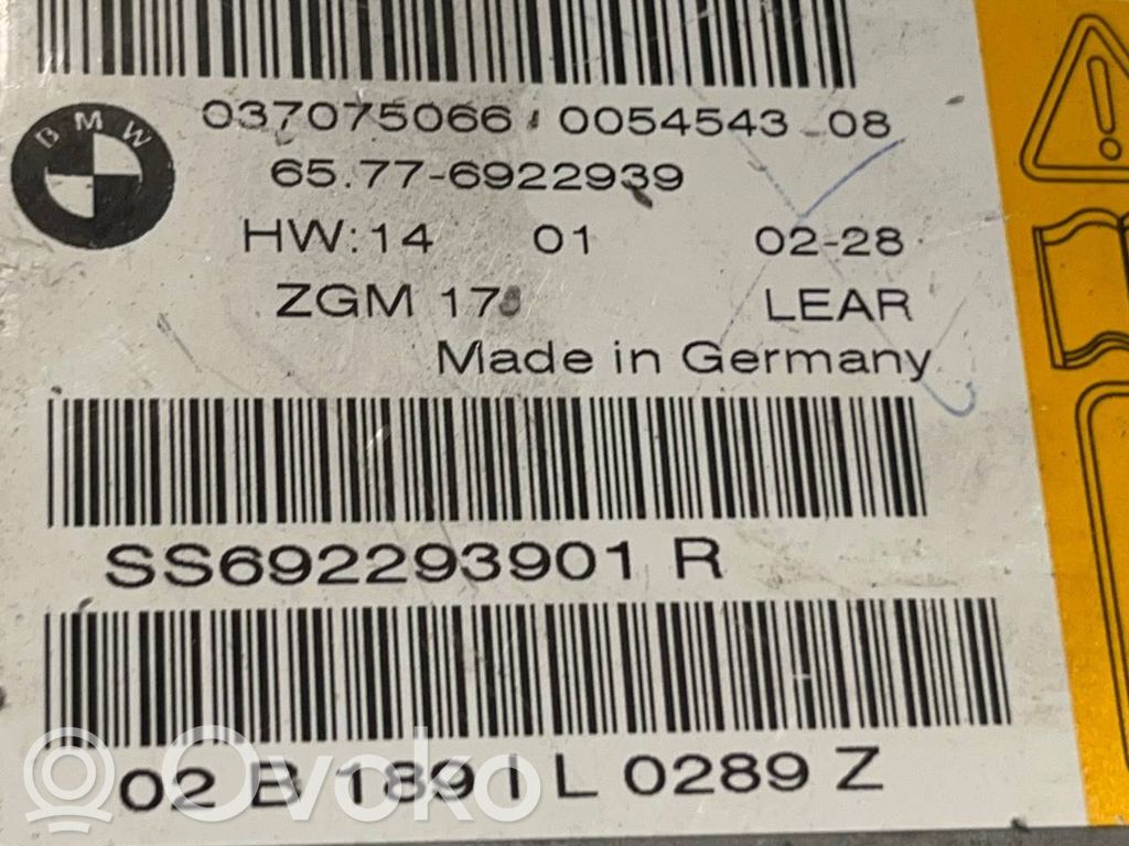 Gaisa spilvenu vadības bloks