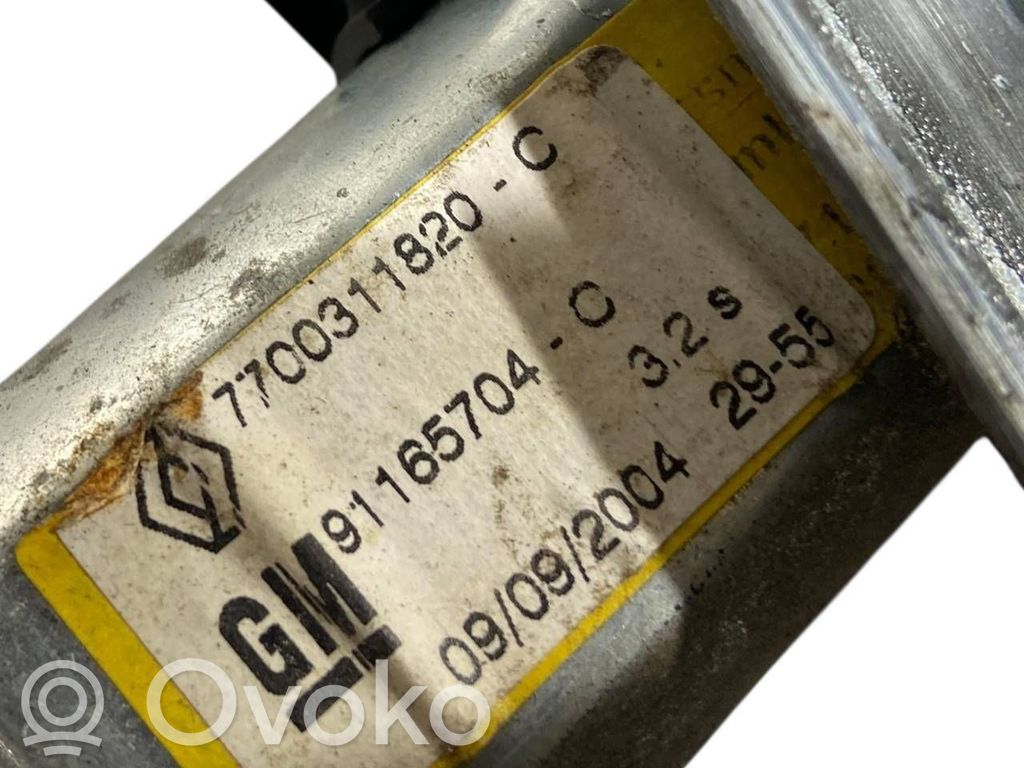 Priekšpusē elektriskā loga pacelšanas mehānisma komplekts