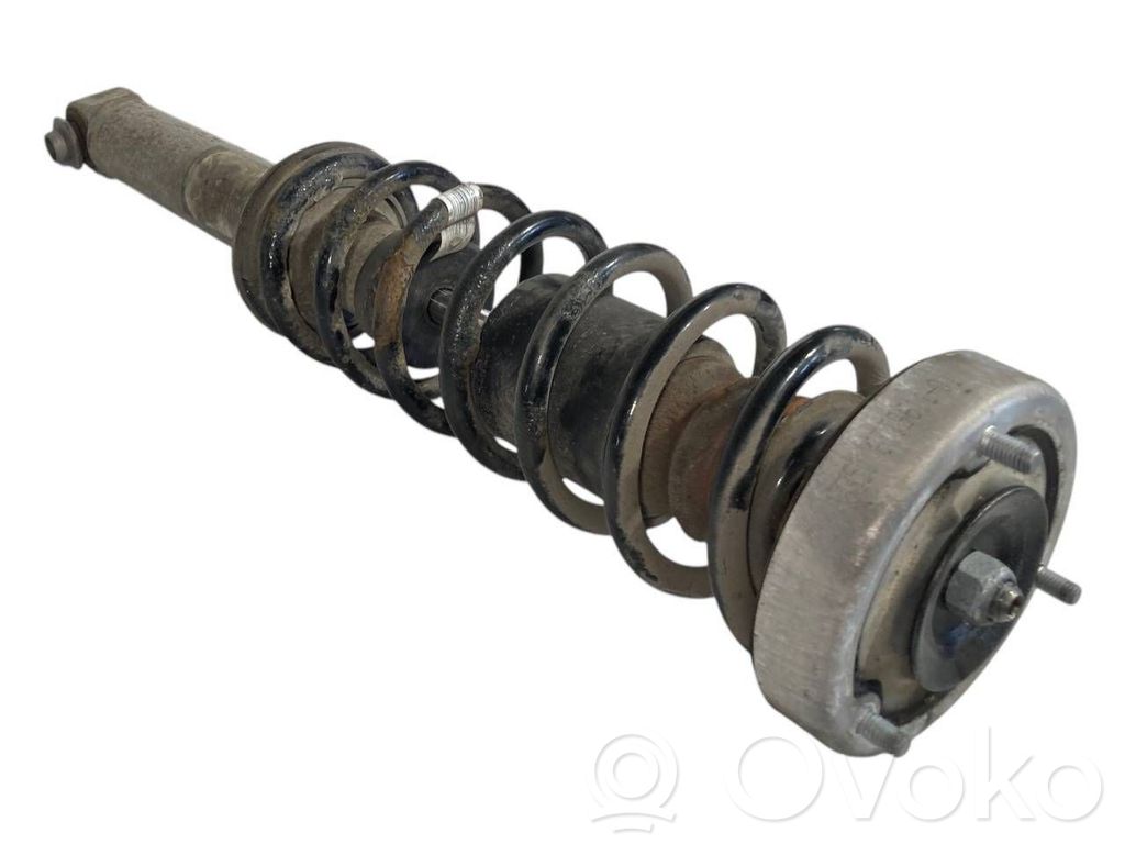 Rear shock absorber with spring