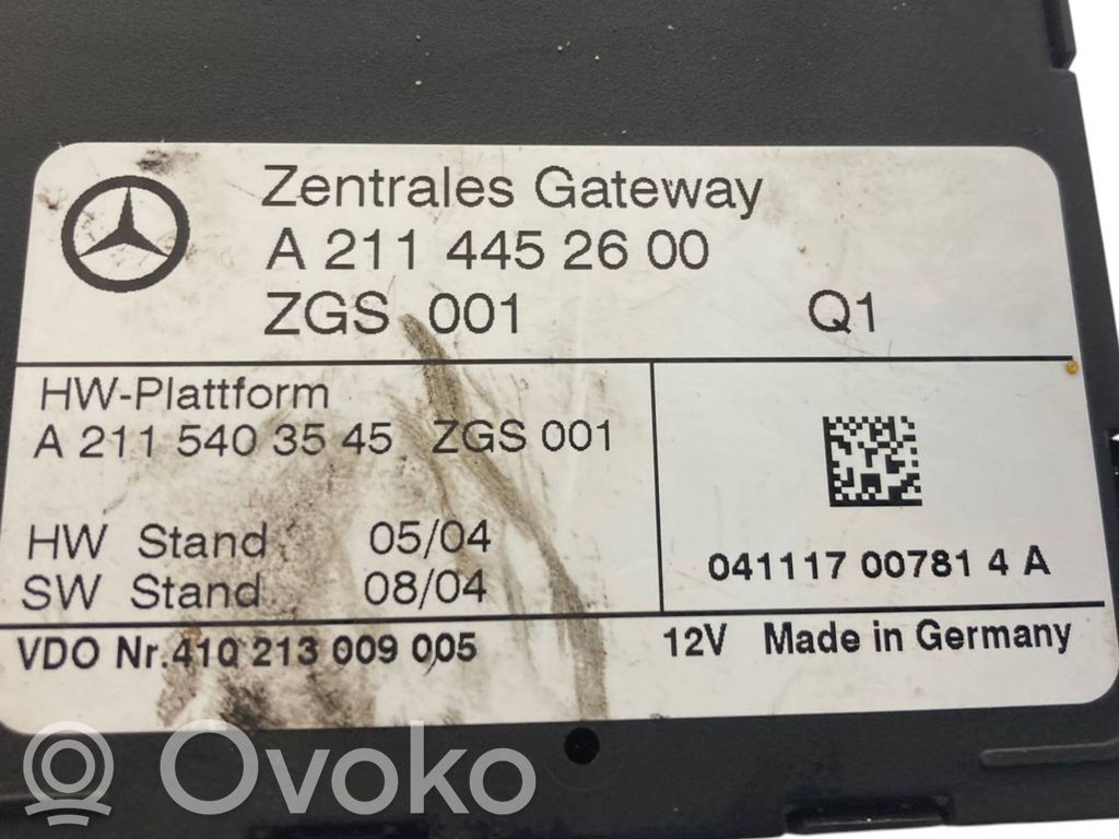 Gateway control module
