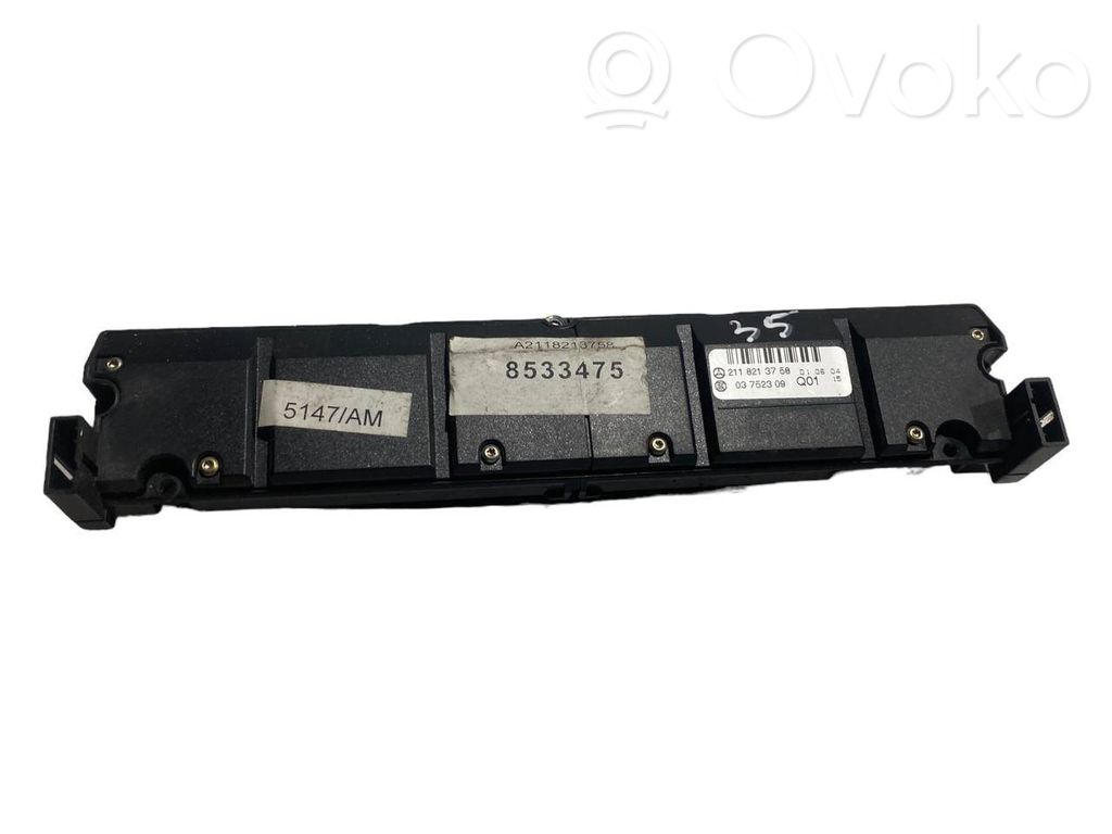 Seat heating switch