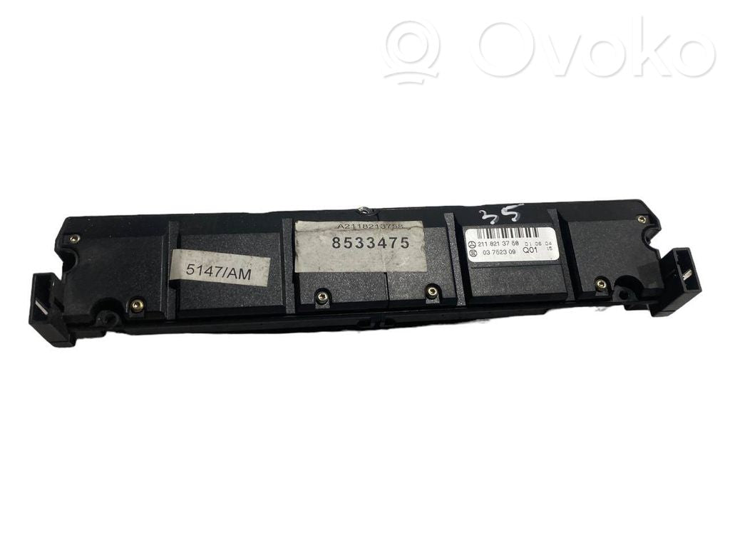 Seat heating switch