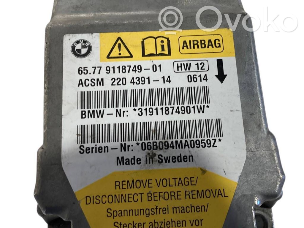 Gaisa spilvenu vadības bloks