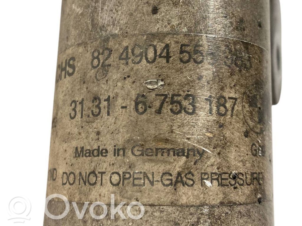 Front shock absorber with spring