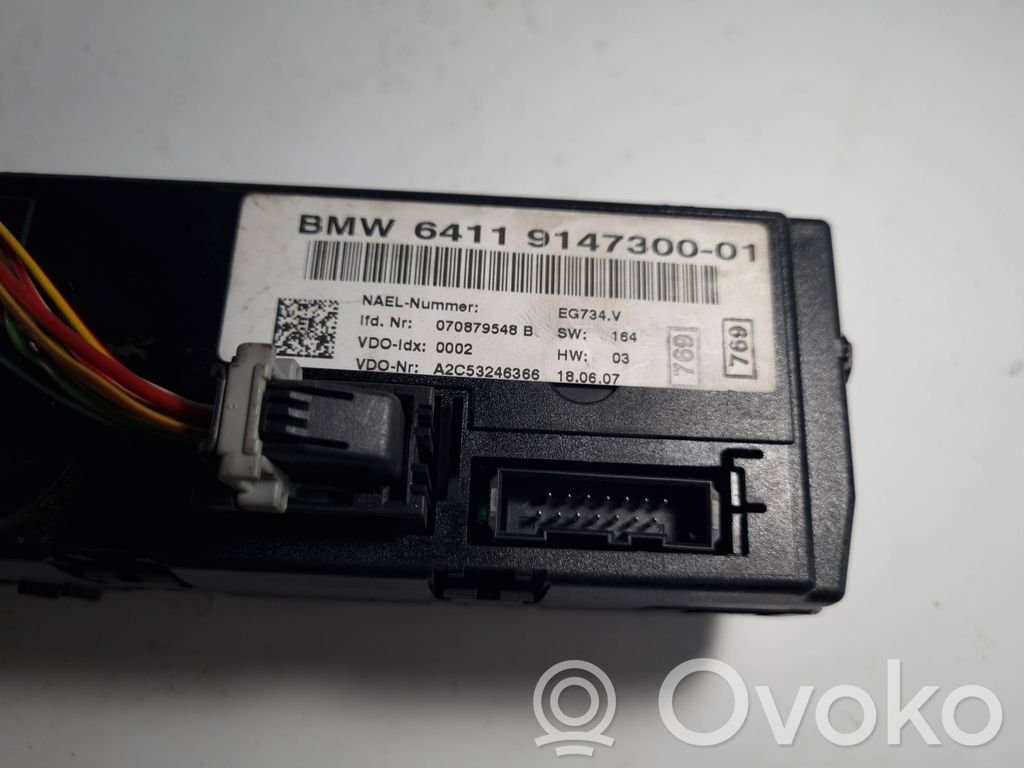 Gaisa kondicioniera / klimata kontroles / salona apsildes vadības bloks (salonā)