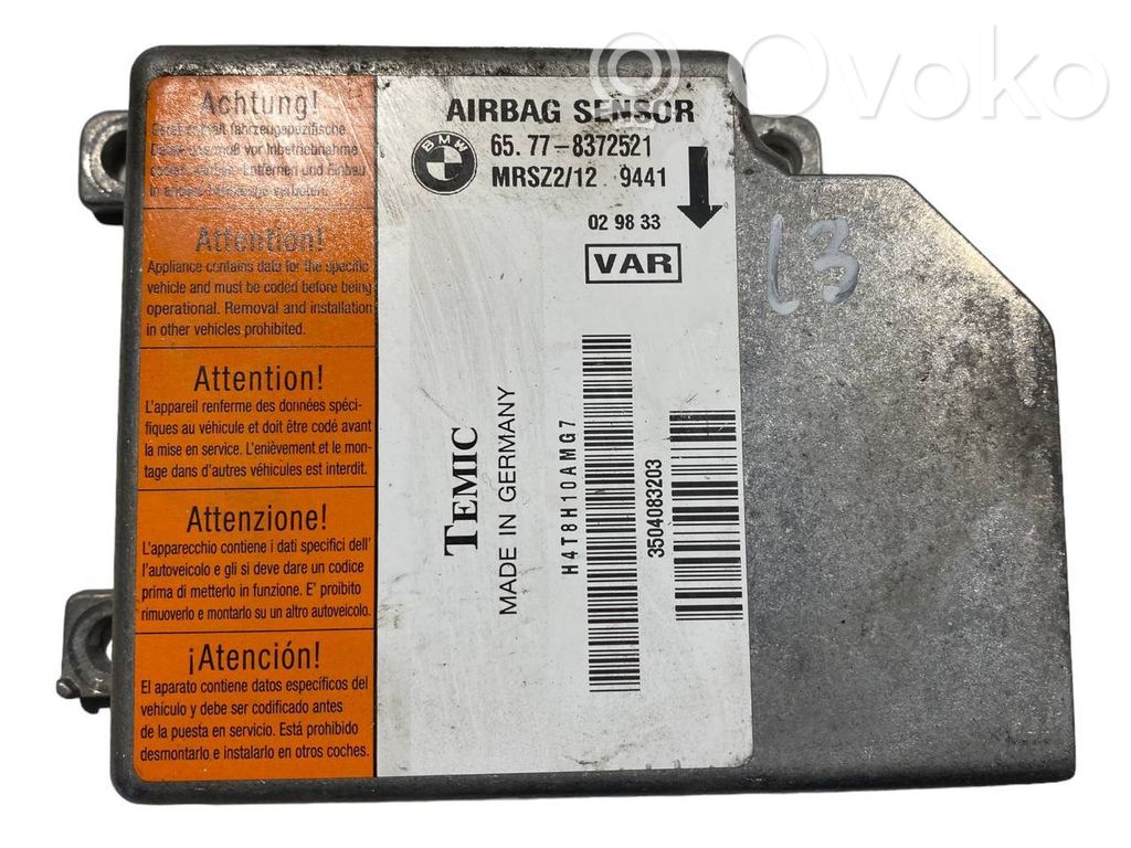 Gaisa spilvenu vadības bloks