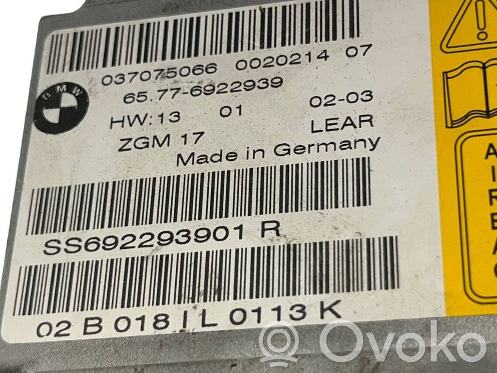 Gaisa spilvenu vadības bloks