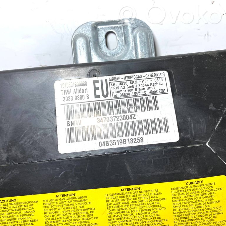 Priekšējo durvju drošības spilvens