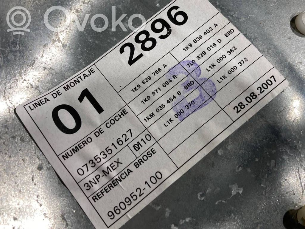 Elektriskā loga pacelšanas mehānisma komplekts