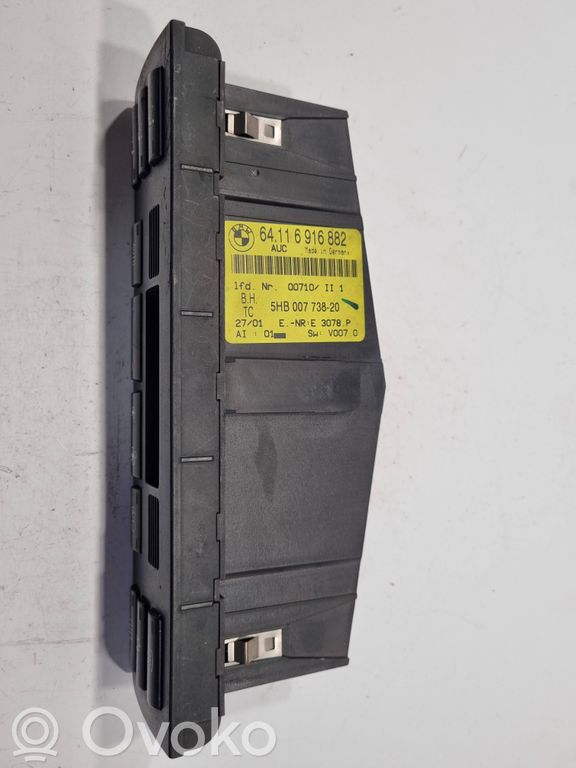 Air conditioning / climate control / interior heating control unit (in the passenger compartment)