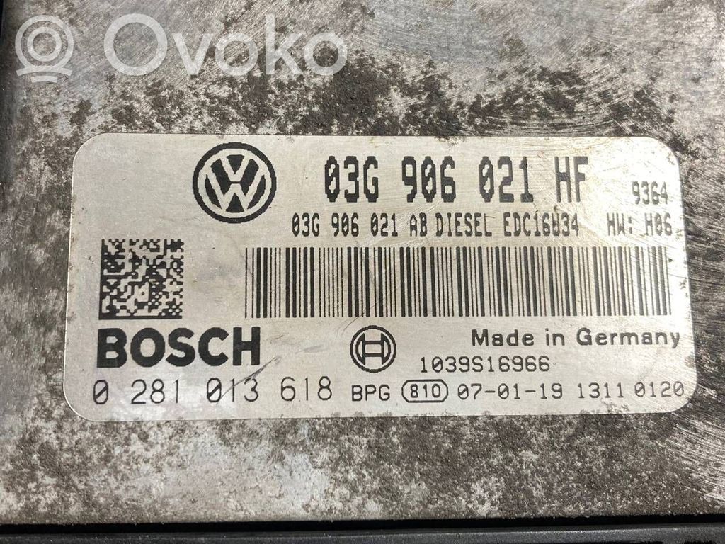 Aizdedzes ECU komplekts