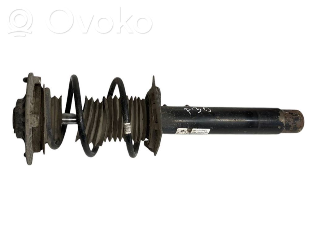 Front shock absorber with spring