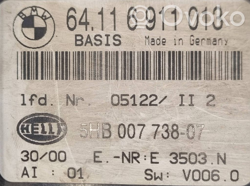 Gaisa kondicioniera / klimata kontroles / salona apsildes vadības bloks (salonā)