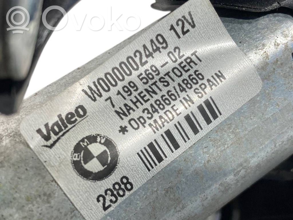 Aizmugurējā loga tīrītāja motoriņš