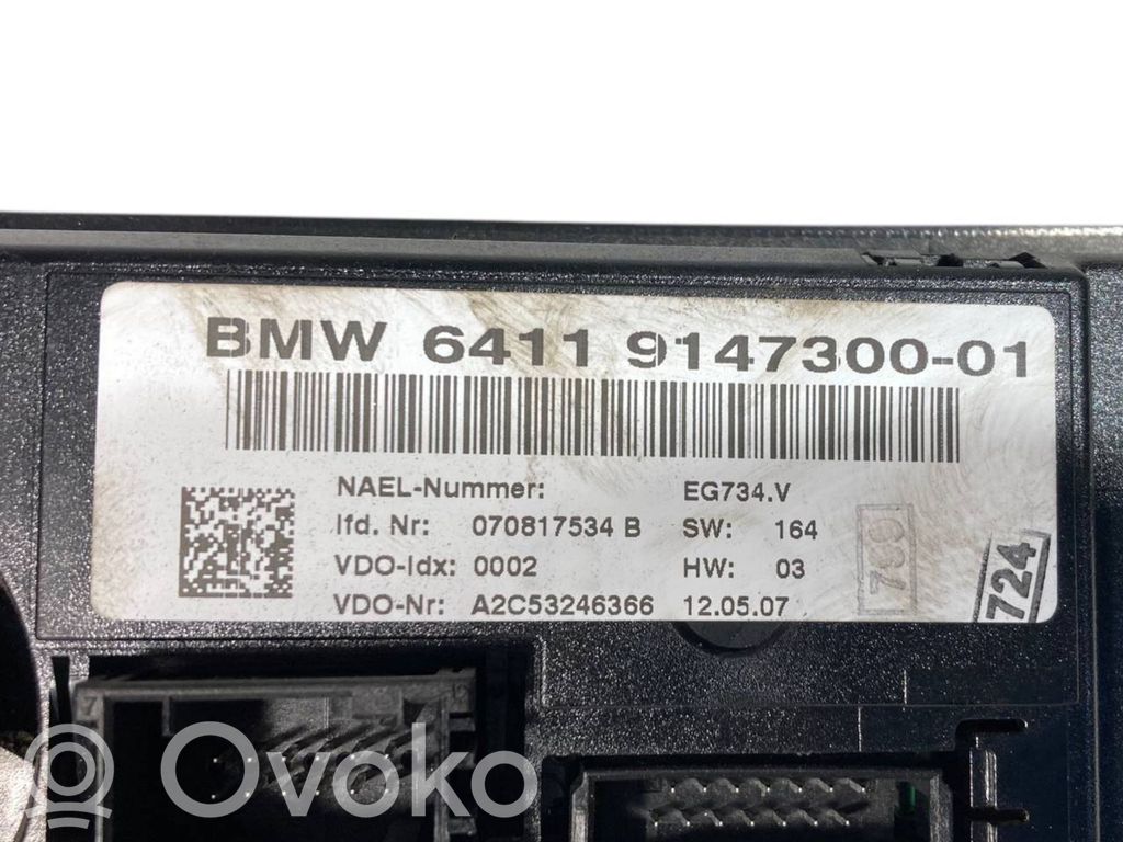 Gaisa kondicioniera / klimata kontroles / salona apsildes vadības bloks (salonā)